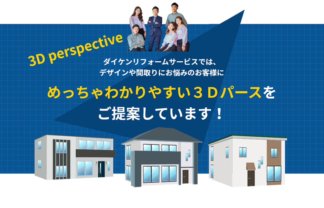 めっちゃわかりやすい３Dパースをご提案しています。