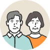 50代ご夫婦 イメージイラスト