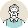 60代男性 イメージイラスト