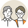 50代ご夫婦 イメージイラスト