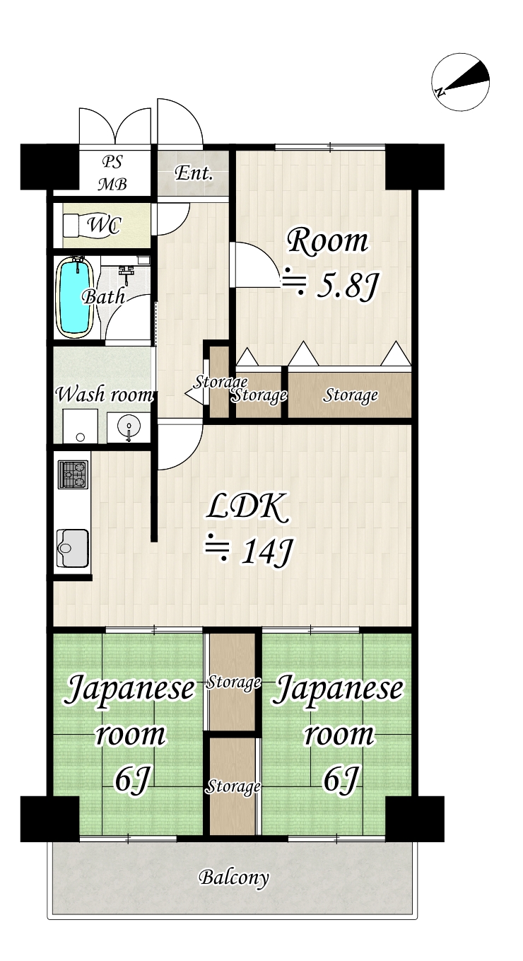 3LDKマンションリノベーション(枚方市出口) アイキャッチ