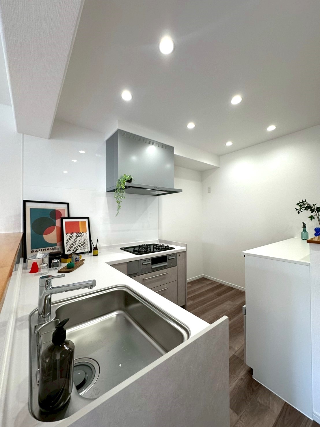 オープン化した広々キッチン