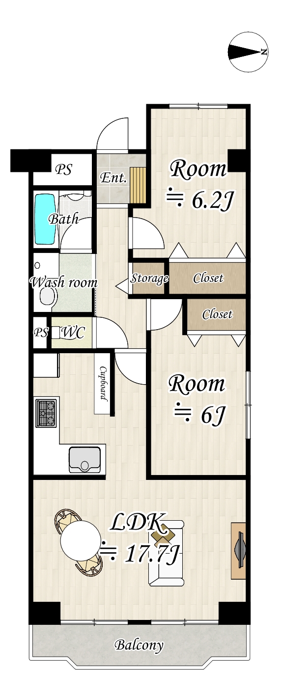 2LDKマンションリノベーション(大阪市城東区) アイキャッチ