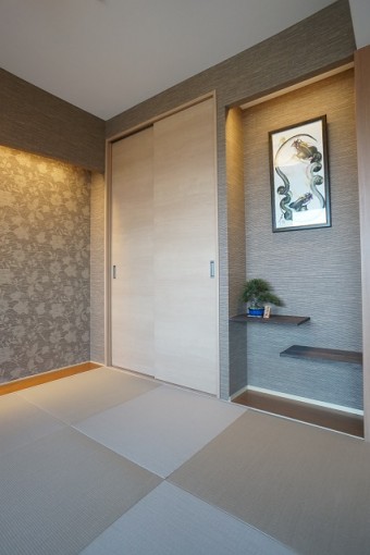 大人居酒屋風マンション和室リフォーム アイキャッチ 大人居酒屋風マンション和室リフォーム アイキャッチ