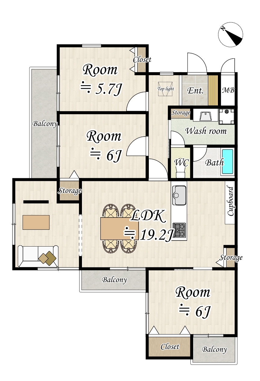 3LDKマンションリノベーション(枚方市西船橋) アイキャッチ
