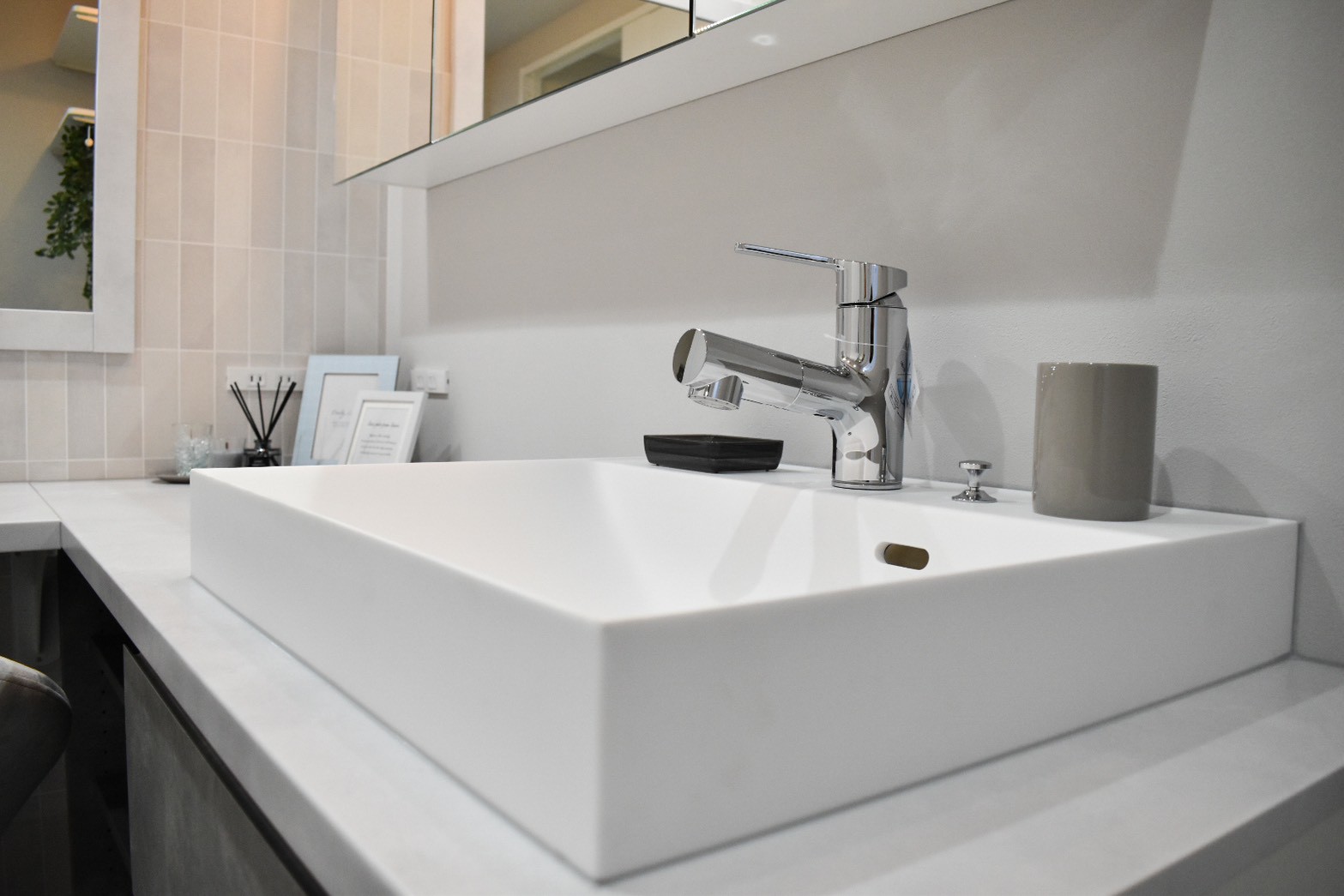 海外ホテルのような洗面室