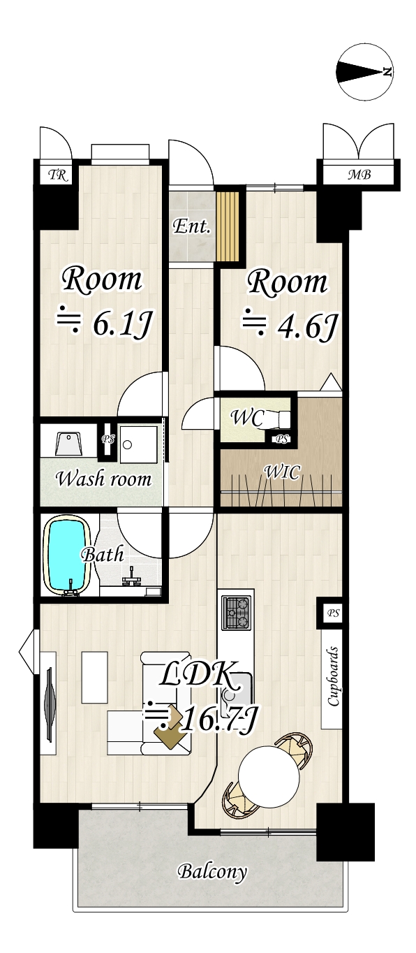 2SLDKマンションリノベーション(八尾市永畑町) アイキャッチ