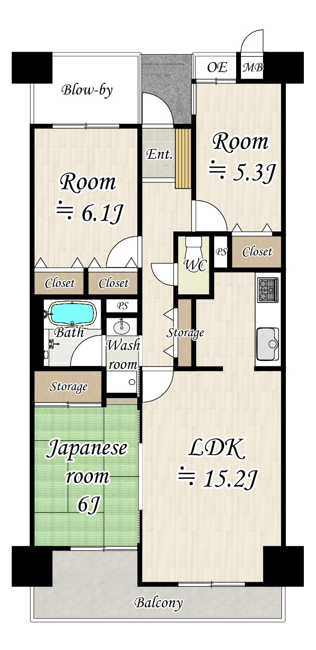3LDKマンションリノベーション(京都市伏見区) アイキャッチ
