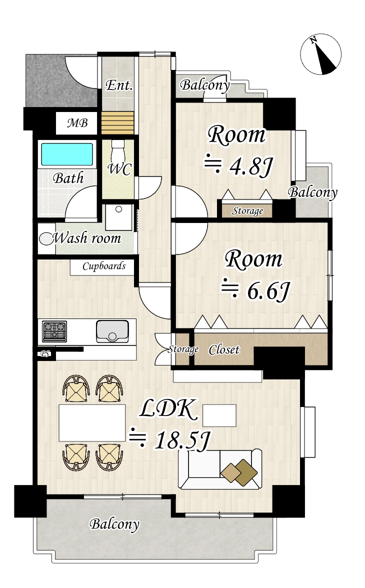 2LDKマンションリノベーション(大阪市生野区) アイキャッチ