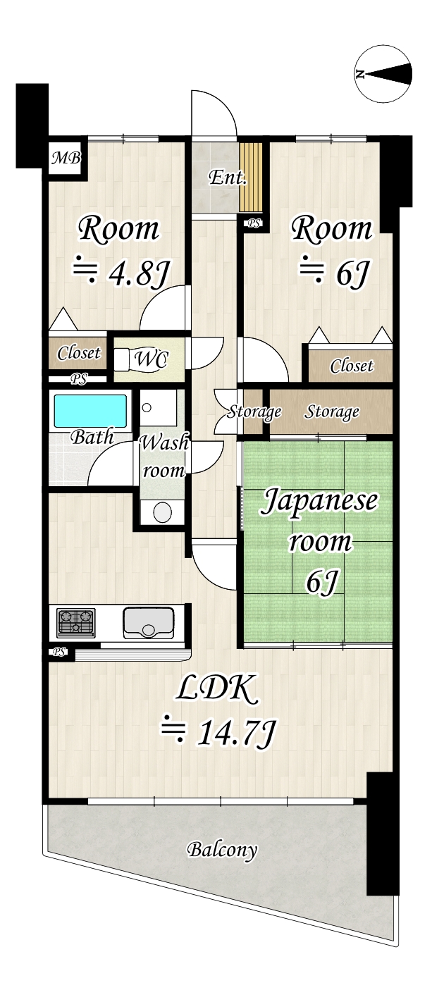 3LDKマンションリノベーション(枚方市枚方元町) アイキャッチ