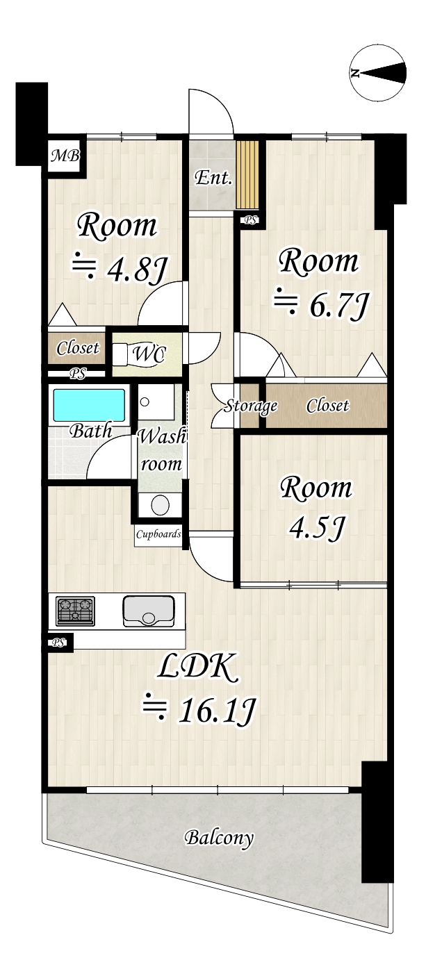 3LDKマンションリノベーション(枚方市枚方元町) アイキャッチ
